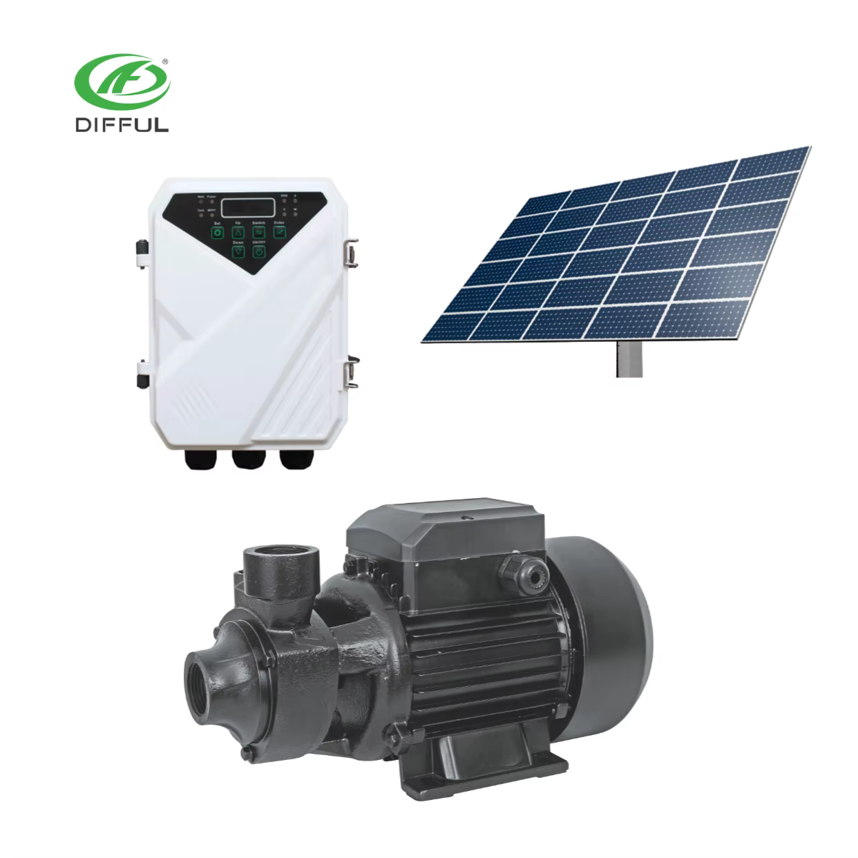 Dc Solar Pump 50m Pumping Head Surface Water Pump