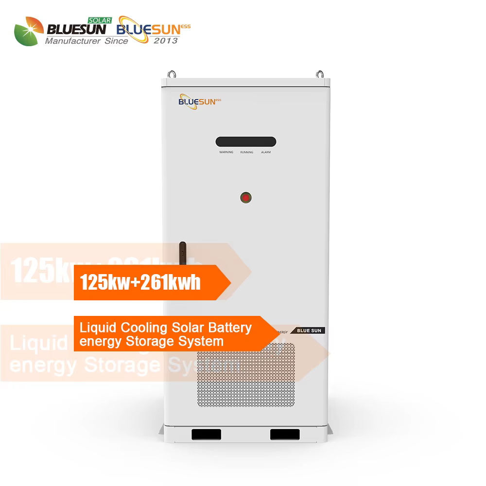 Bluesun 100kw Lithium Battery 261KWH Solar Power System