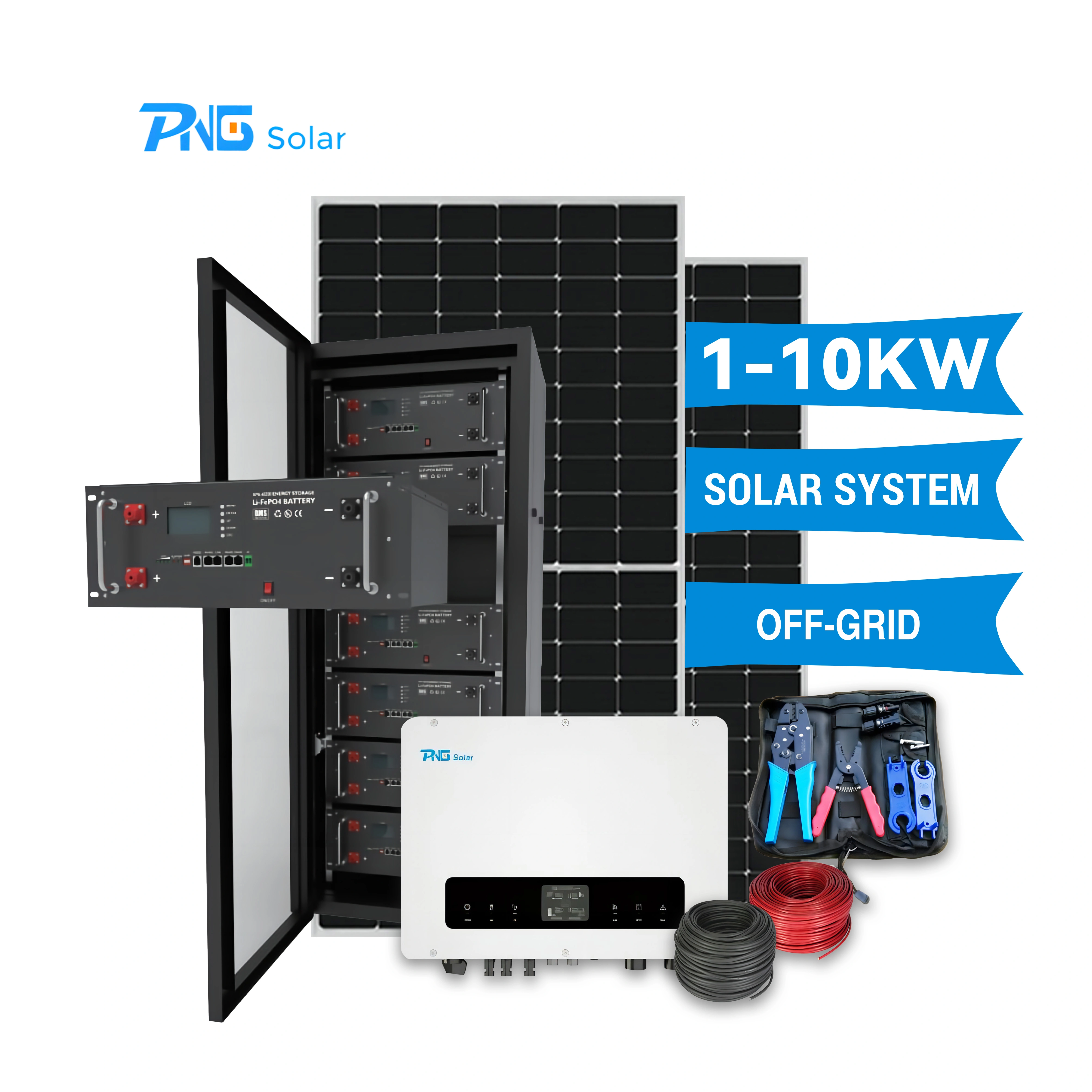 High Quality Complete Off-grid 10KW Solar Energy Storage System