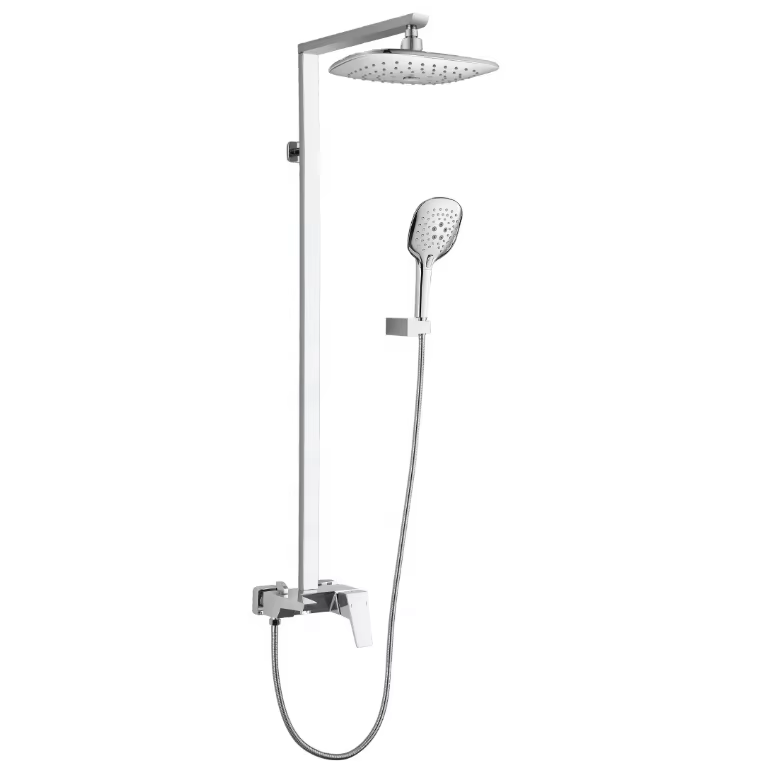Chrome Bathroom Rain Bath Shower Mixer