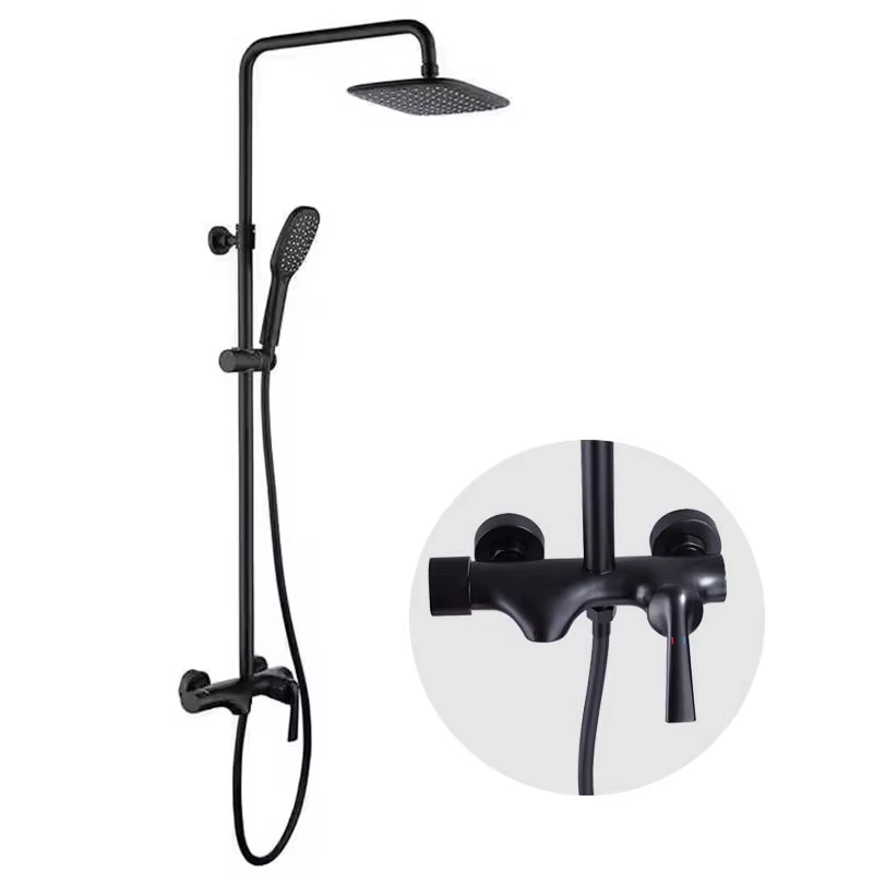 Brass Shower Set 3 Ways Shower Mixer Taps