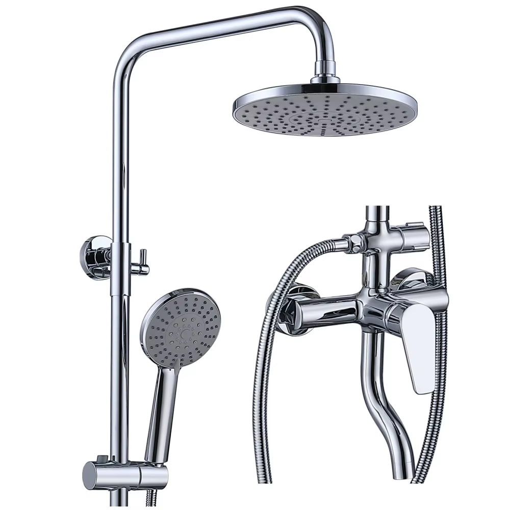 Classical Design Chrome Color Polished Electroplated Bathroom Mixer