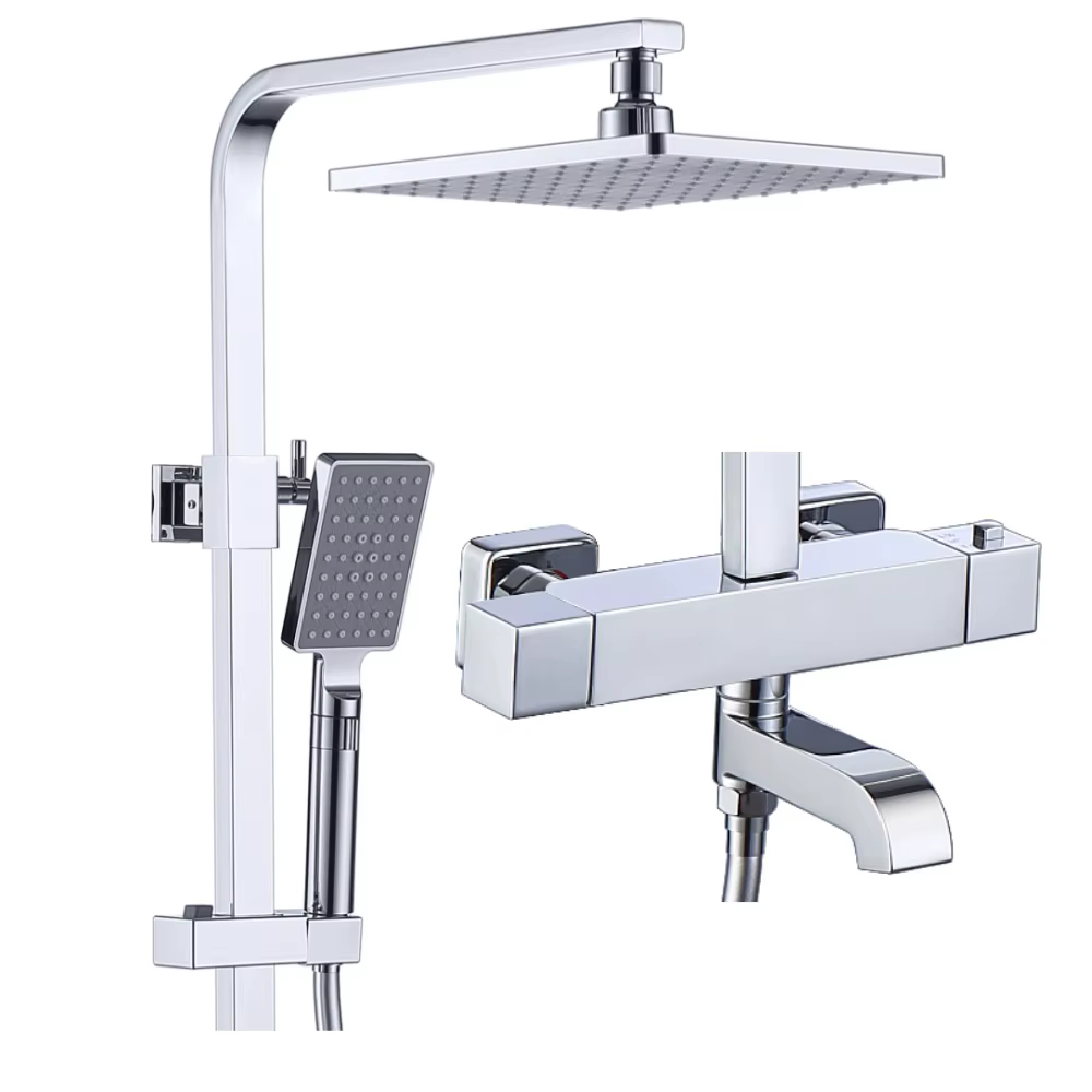 Chrome Color Shower System - High Quality Solid Brass