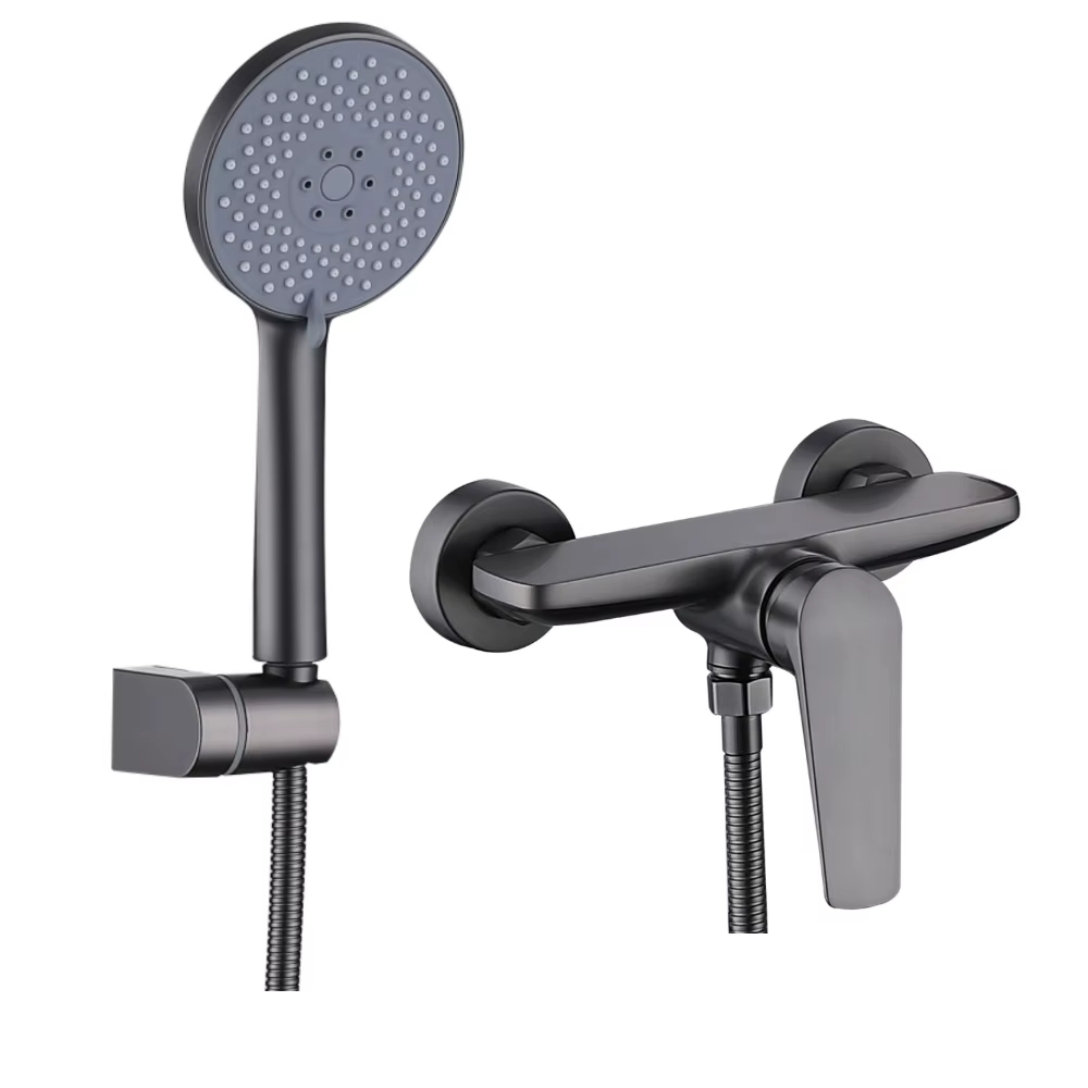 Gun Grey Concealed Shower Faucet