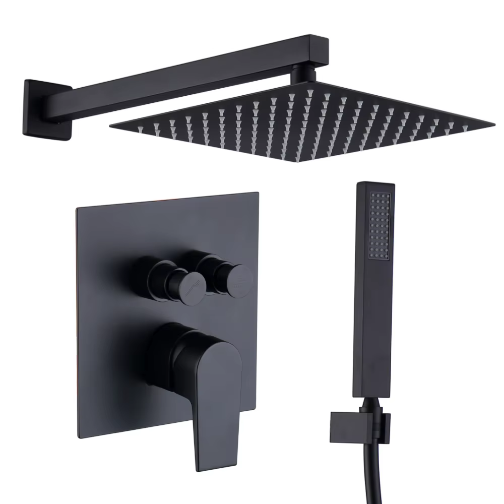 Commercial Fashion Design Bathroom Wall Mounted Concealed Shower Set
