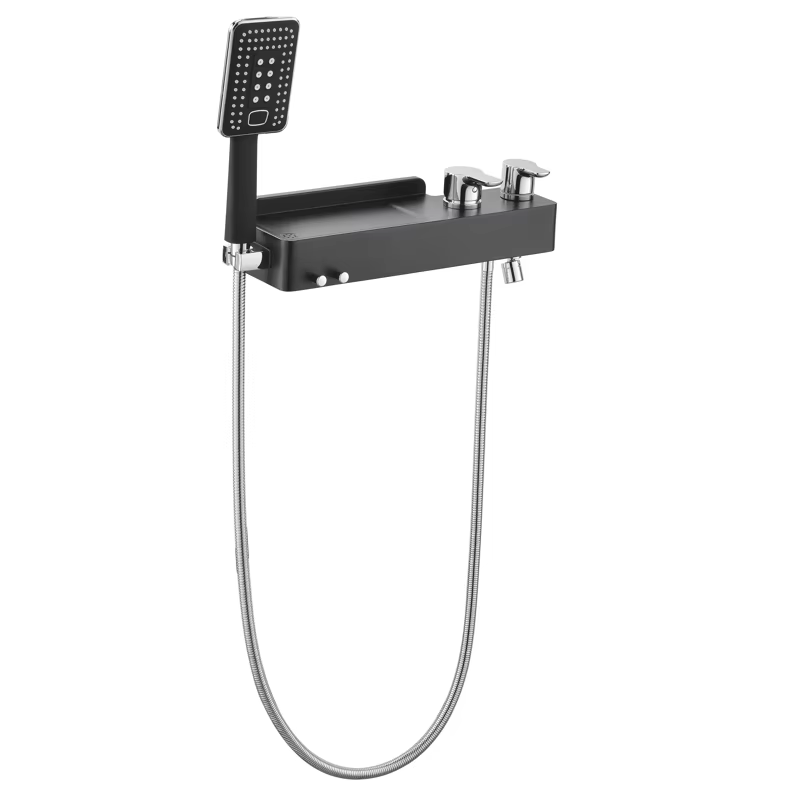 Hotel Matte Black Shower Faucet Set