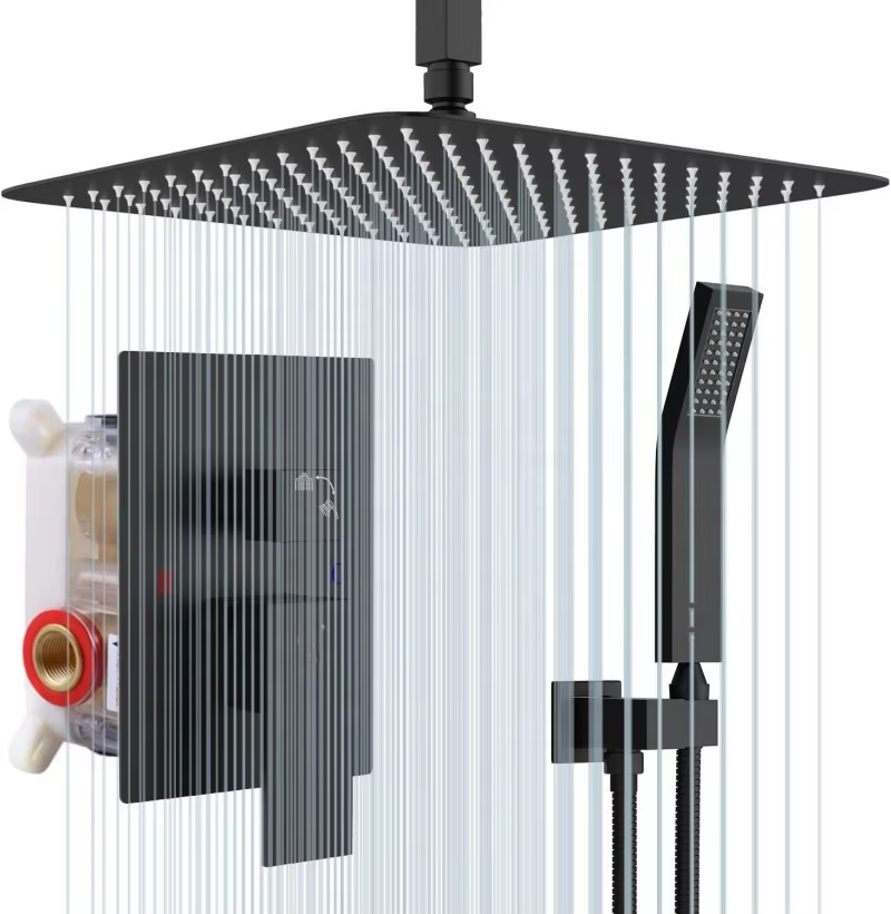 Modern 12 Inch Ceiling Rain Shower System