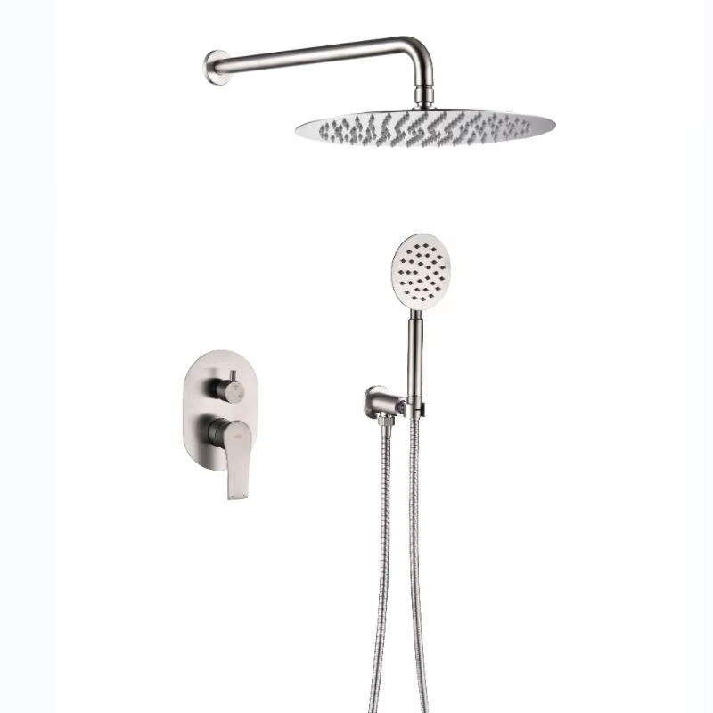 Shower System with 12" Rain Shower Head and Handheld