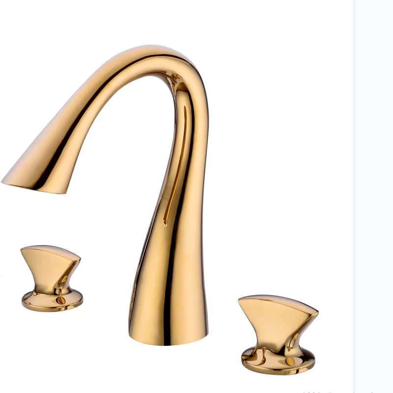 Solid Brass 2-Handle Widespread Roman Tub Faucet Trim Kit