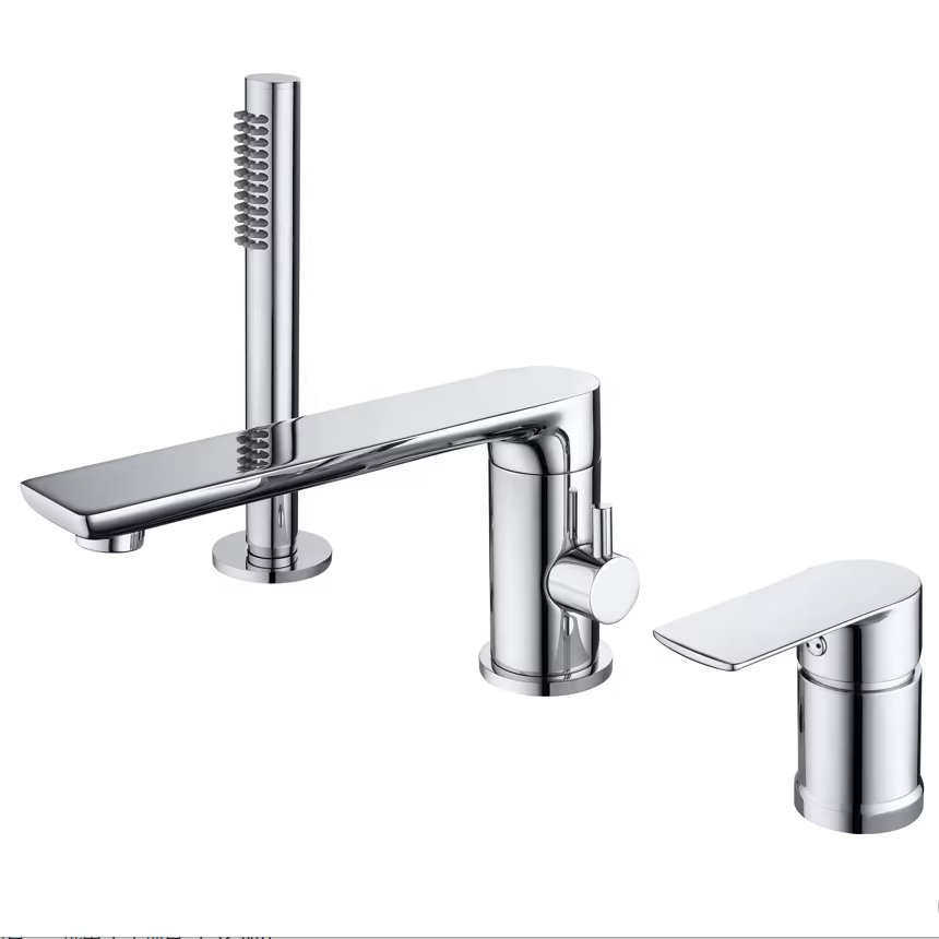 Chrome Plating Bath Square Deck Mounted Faucet