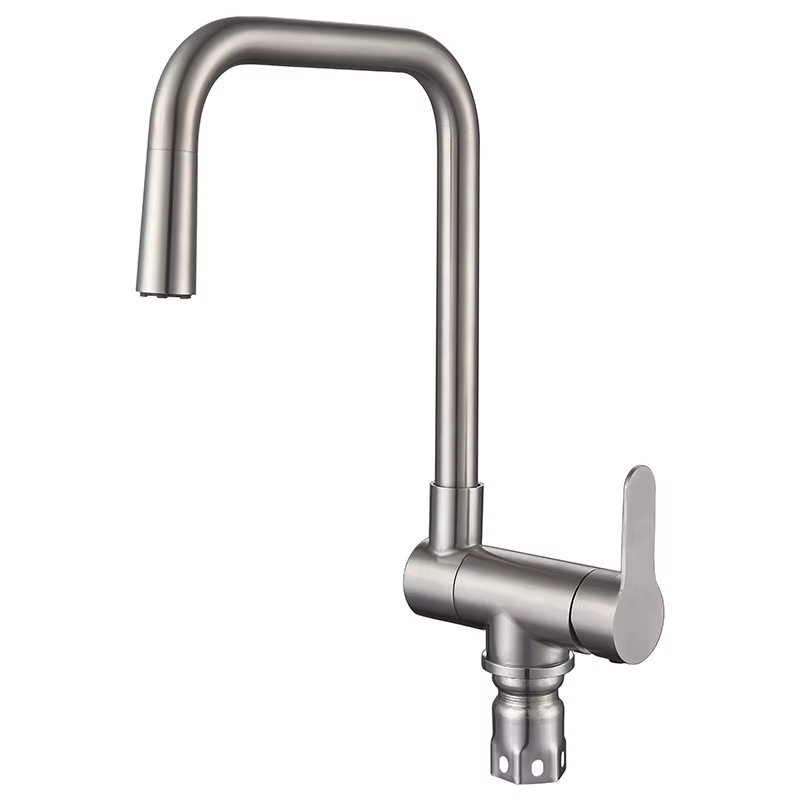 Good Quality Brushed Brass Farmhouse Style Kitchen Faucet