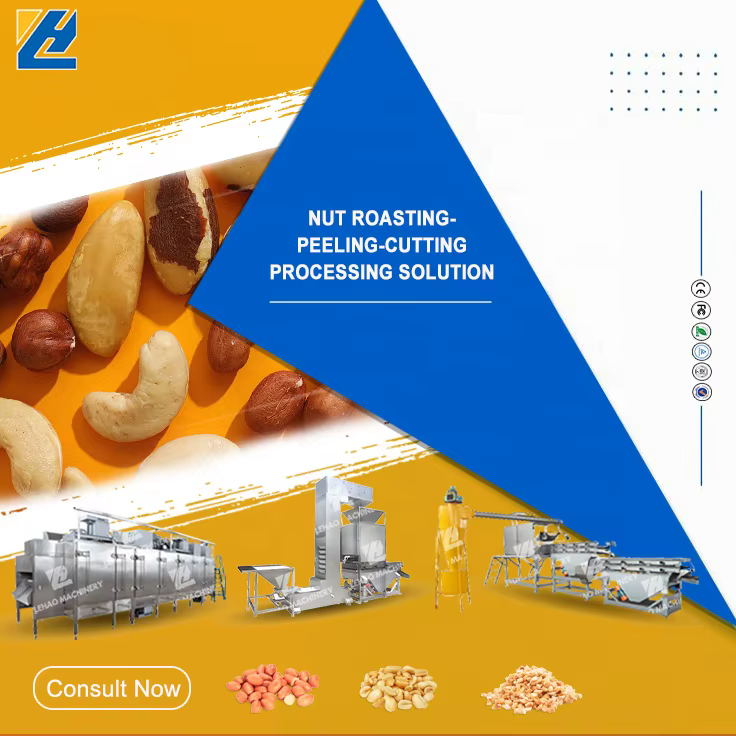 Full Automatic Nut Roaster Peeler Cutter