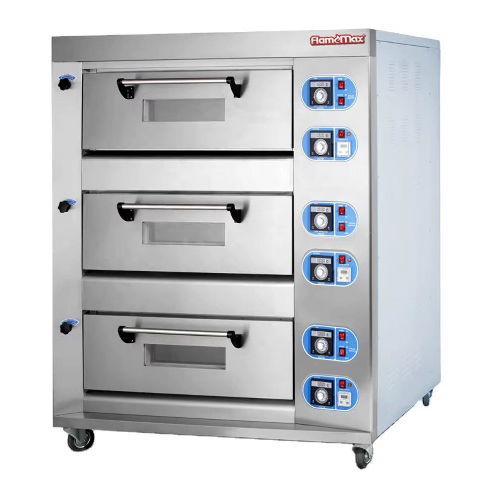 3 Deck 6 Tray Professional Gas