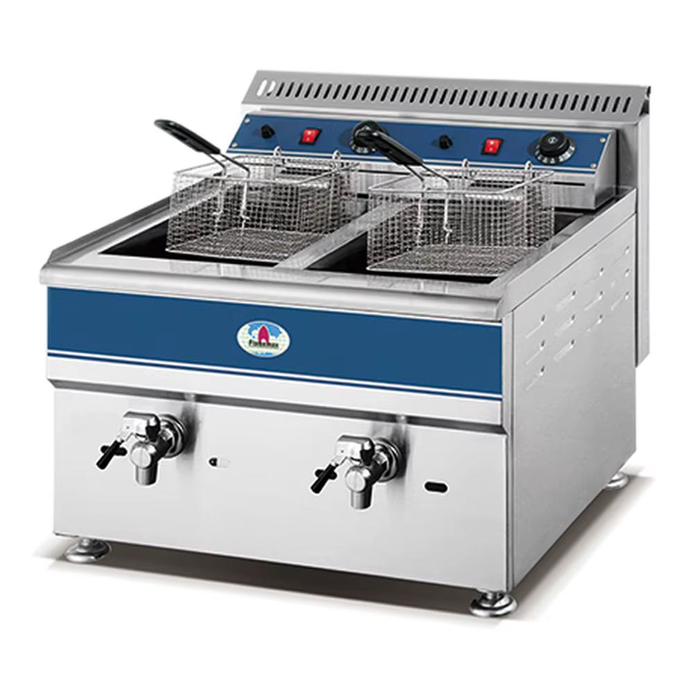Industrial Stainless Steel Double Tank Gas