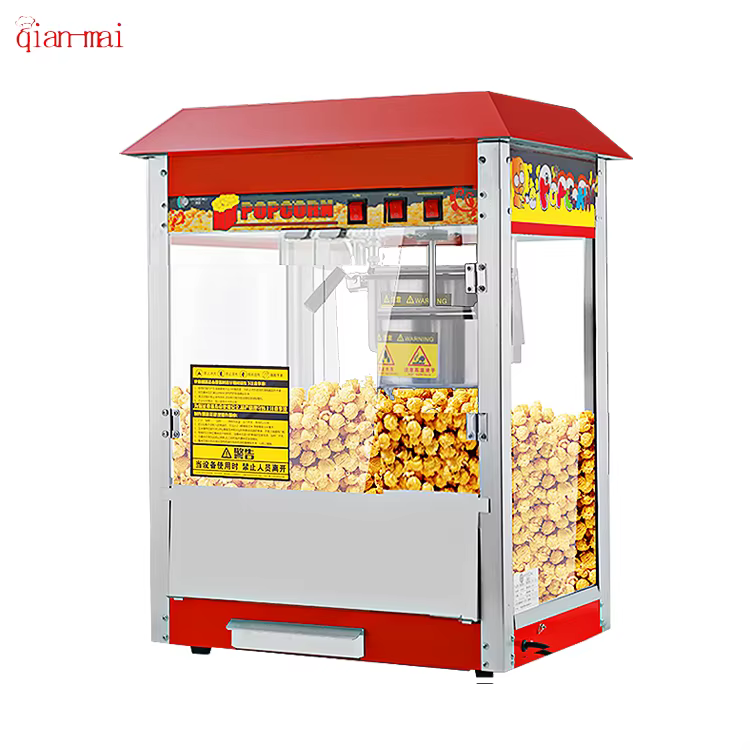 220V Non Stick Pan Popcorn Machine