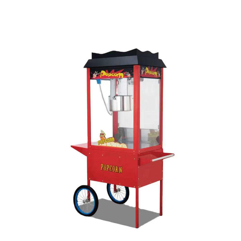 Electric Popcorn Machine With Trolley Cart