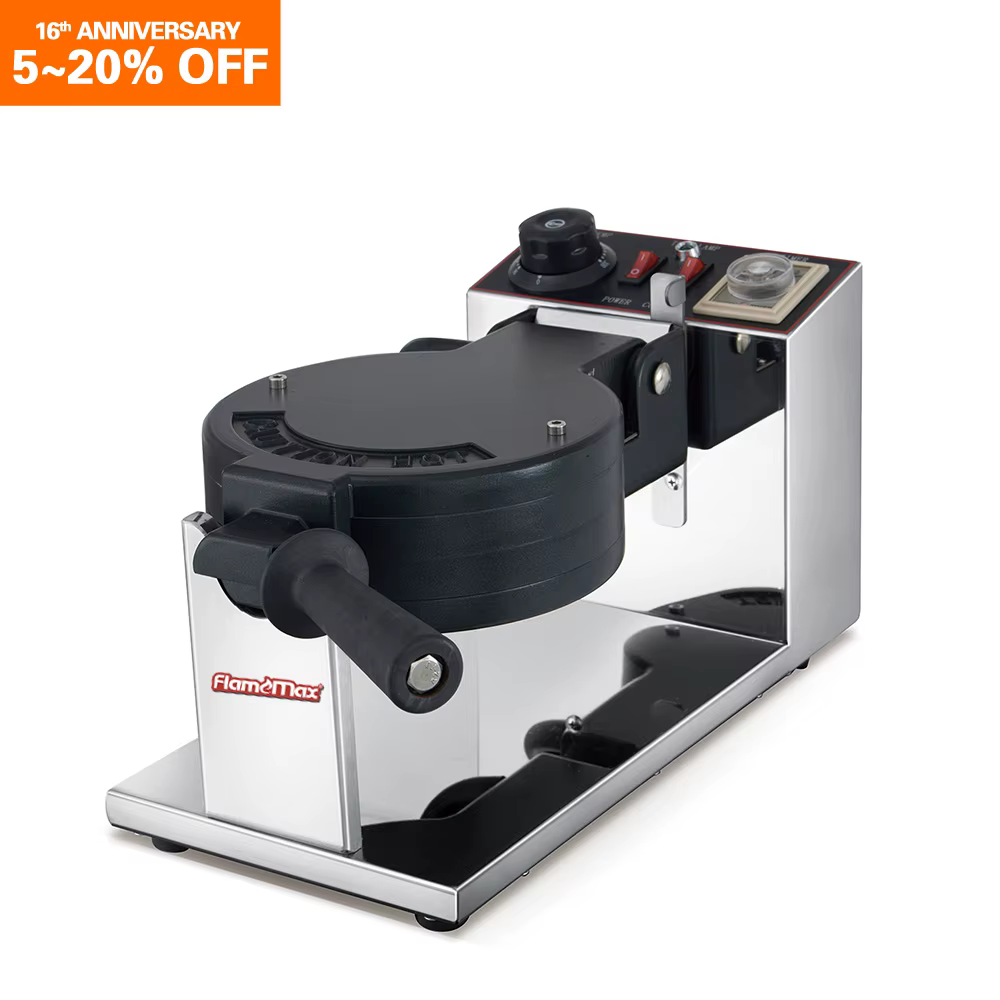 Commercial Electric Belgian Rotary Waffle Iron