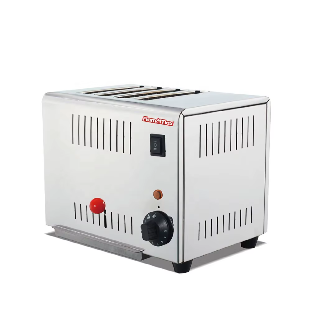 HET 4 4 Slice Toaster Stainless