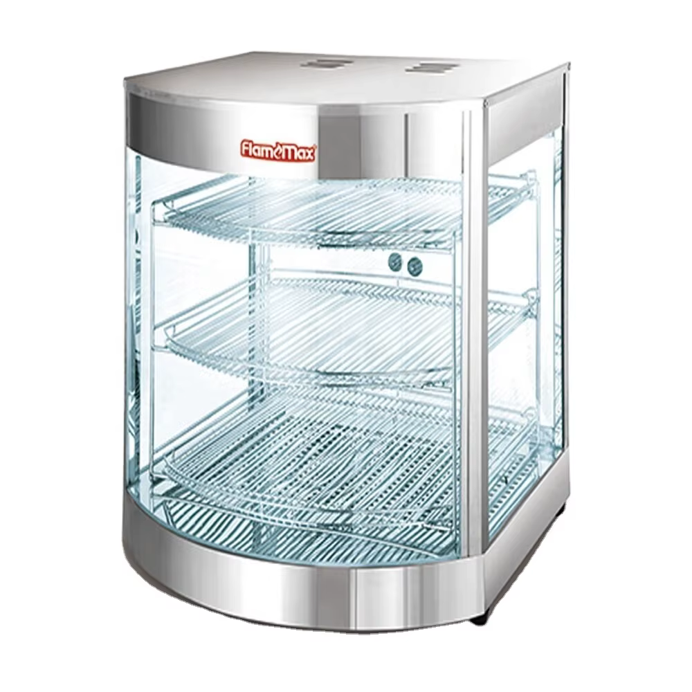 Electric Commercial Food Warmer Display Showcase
