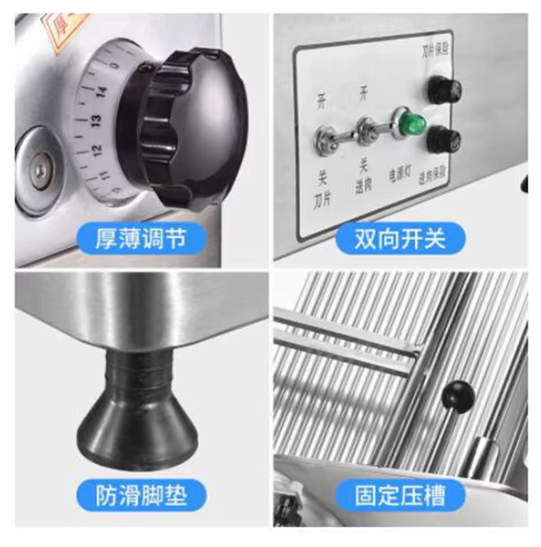 Automatic commercial meat slicer beef meat cutting machine