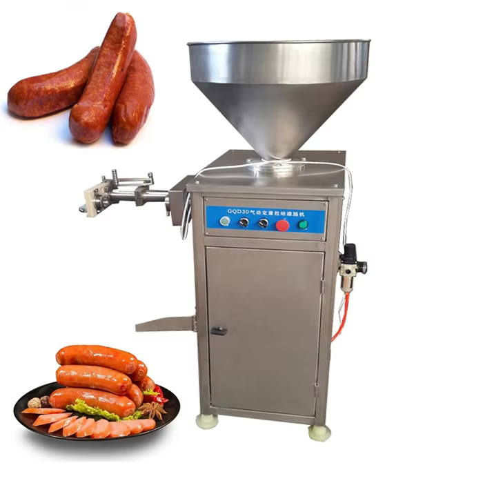 Pneumatic Sausage Stuffer Filler With Knotting