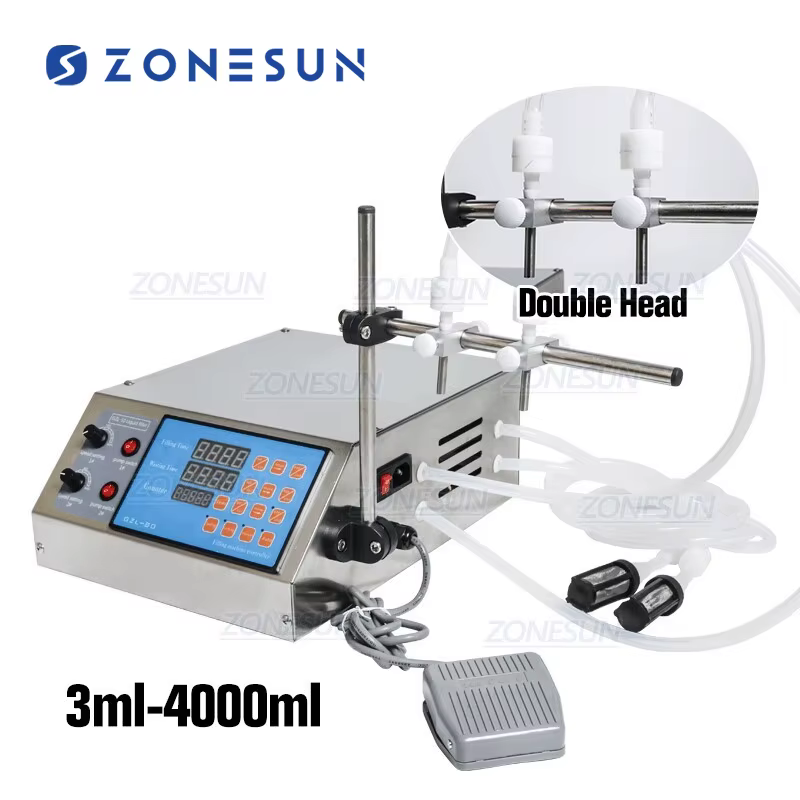 ZONESUN 2 Heads Semi Automatic Diaphragm