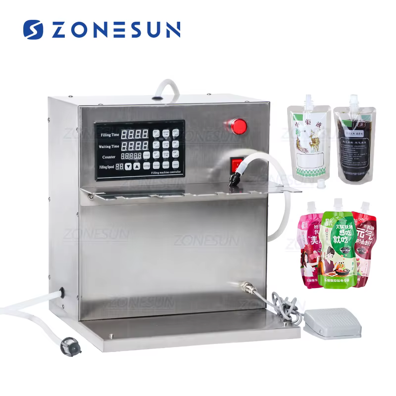 ZONESUN Semi Automatic Milk Juice Water