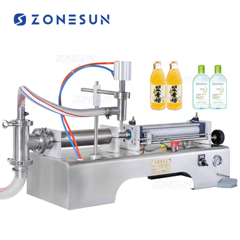 ZONESUN Pneumatic Piston Liquid Filler Shampoo
