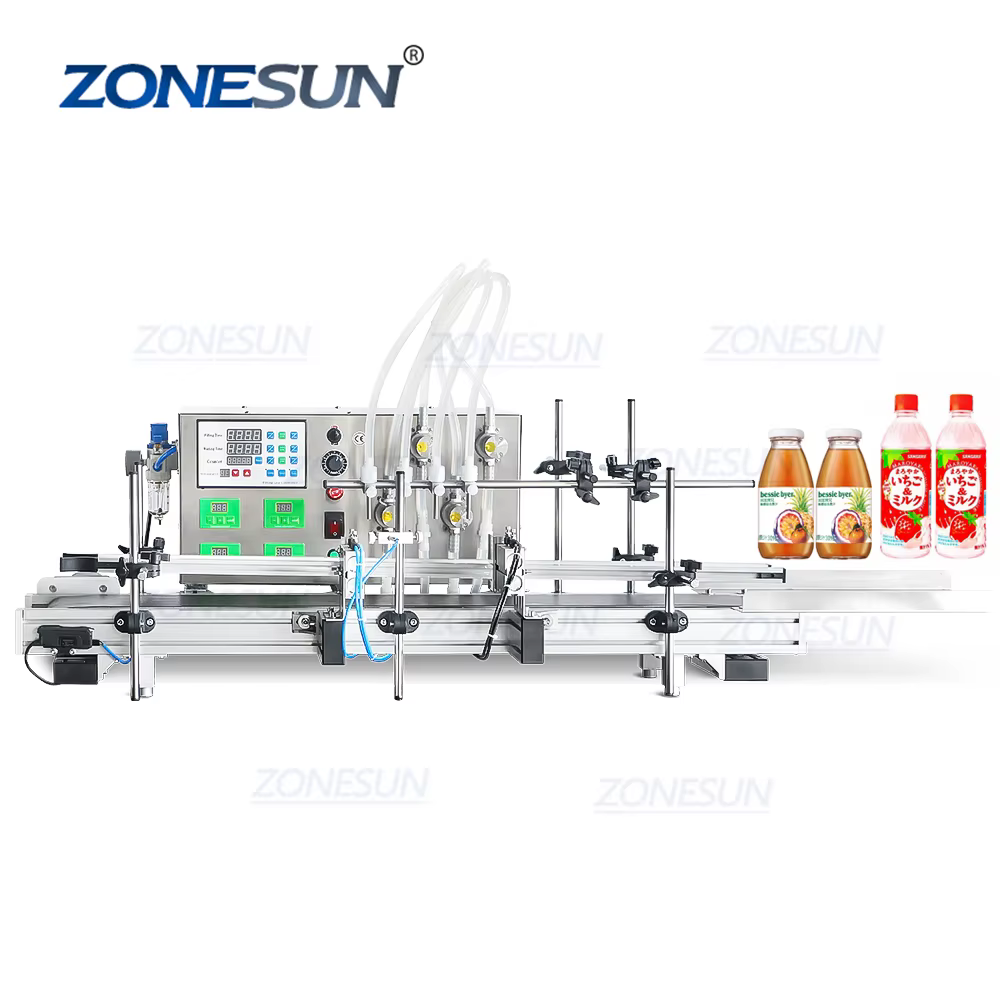 ZONESUN 4 Nozzles Magnetic Pump Automatic