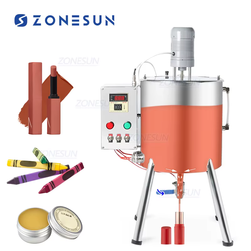 ZONESUN Lipstick Heating Stirring Filling Machine