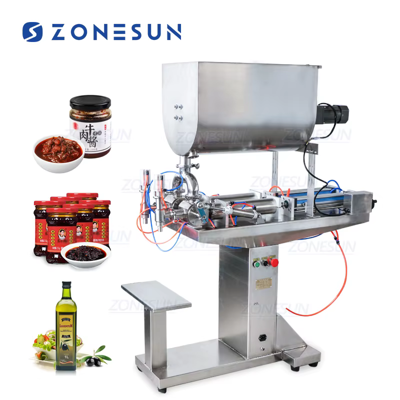 ZONESUN Semi Automatic Can Sauce Paste