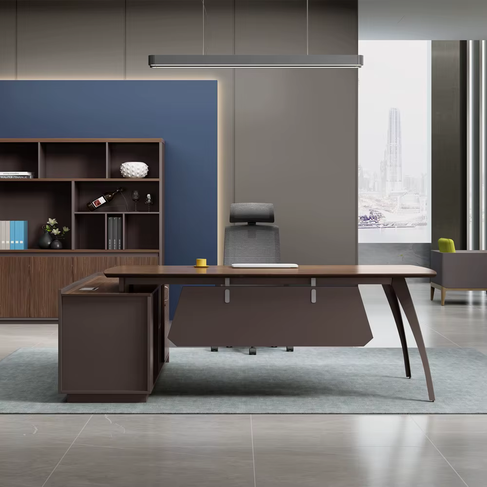 Executive Office Desk L Shape Luxury