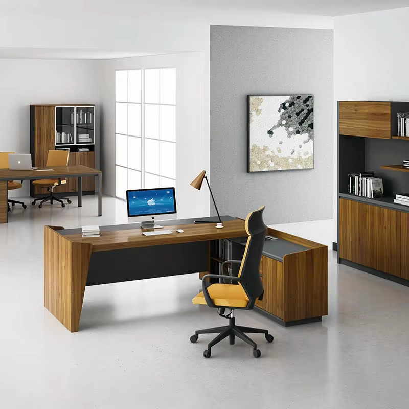 L Shaped Boss Office Table Luxury