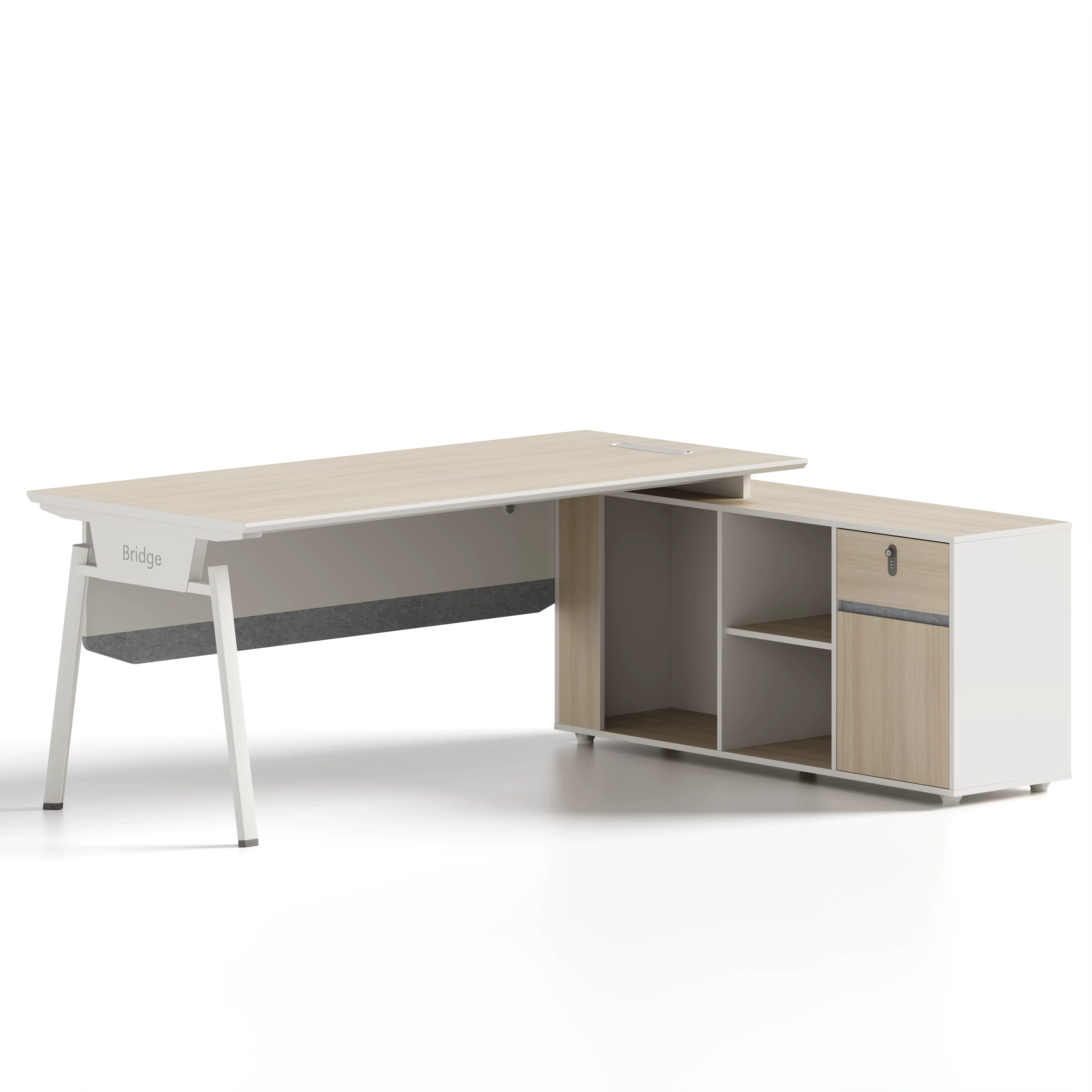 Luxury Modern L Shape Executive Office