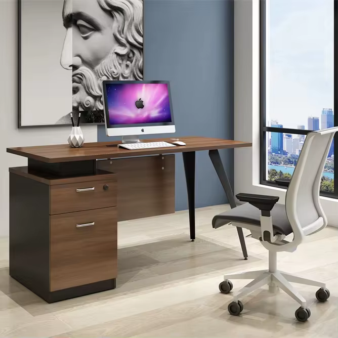Modern Wooden Staff Office Computer 1