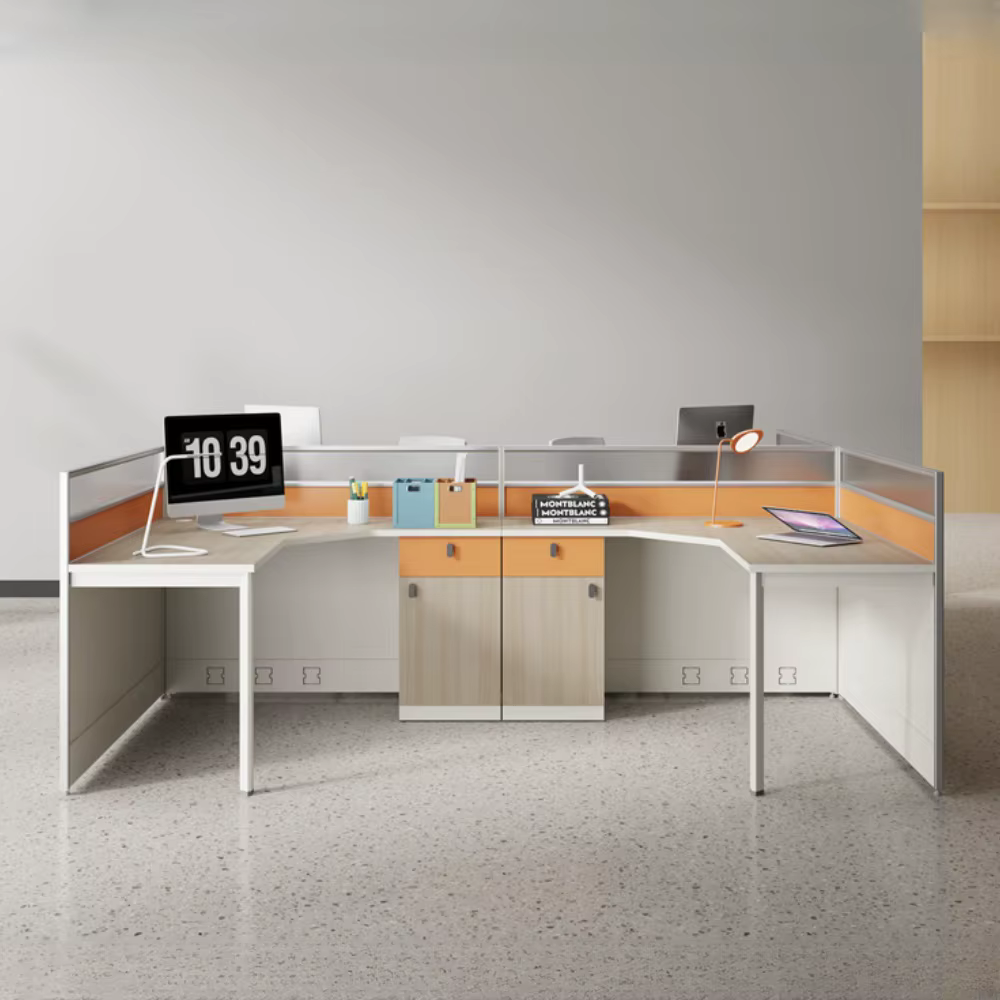 Industrial L Shaped Office Desk Computer