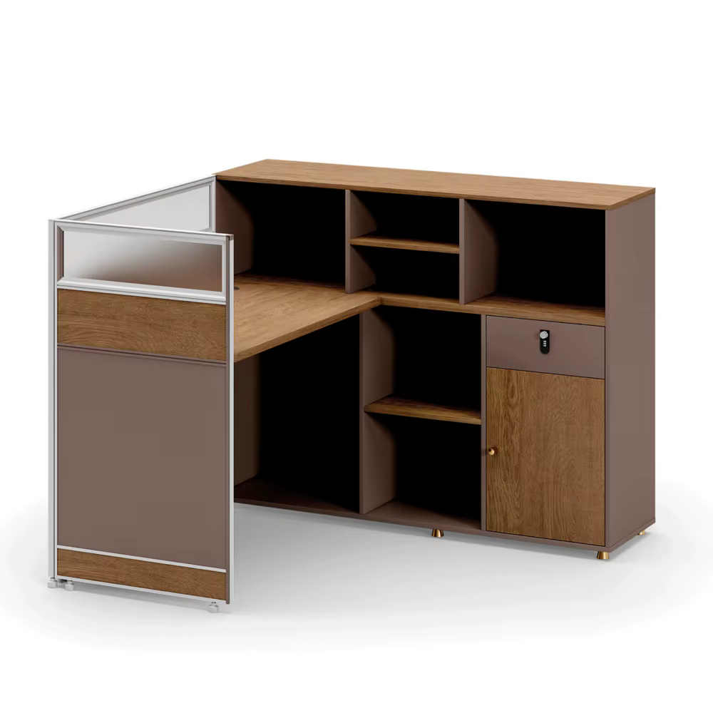 Wooden Office Desk Partition Wholesale Simple