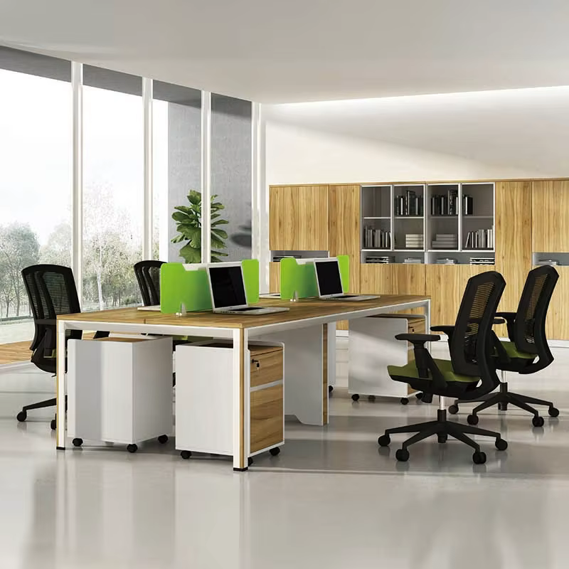 Cubicle Workstation Staff Desk With Partition