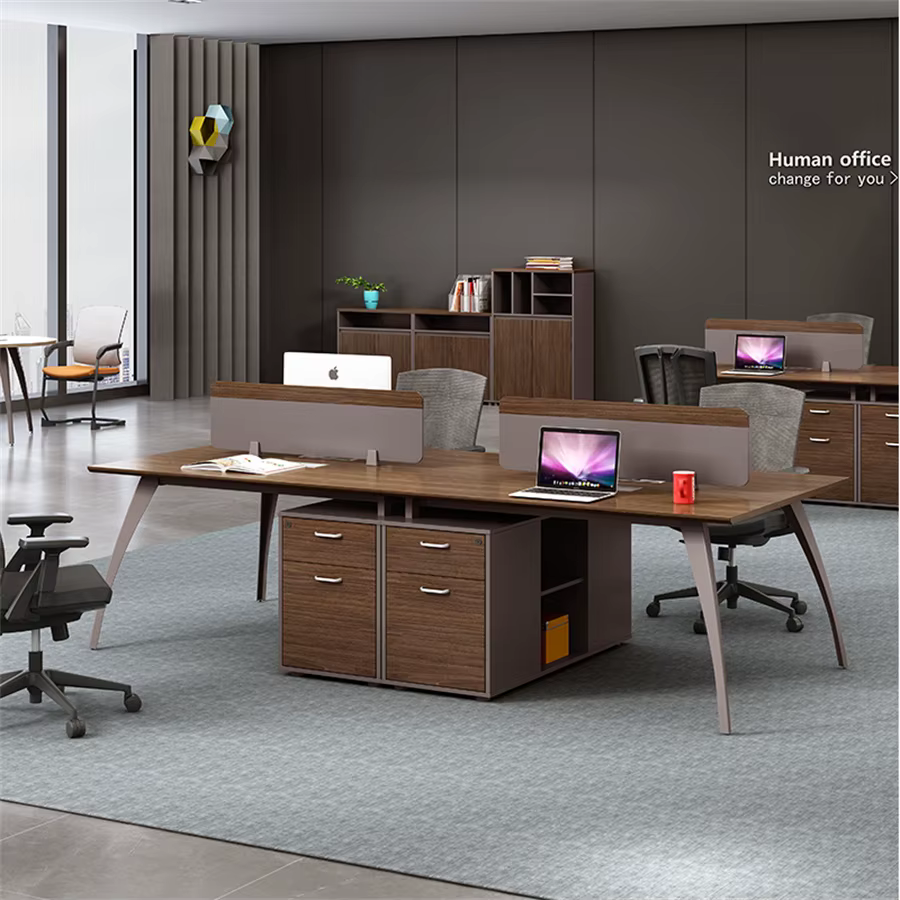 Office Partitioned Tables 4 Person Partition