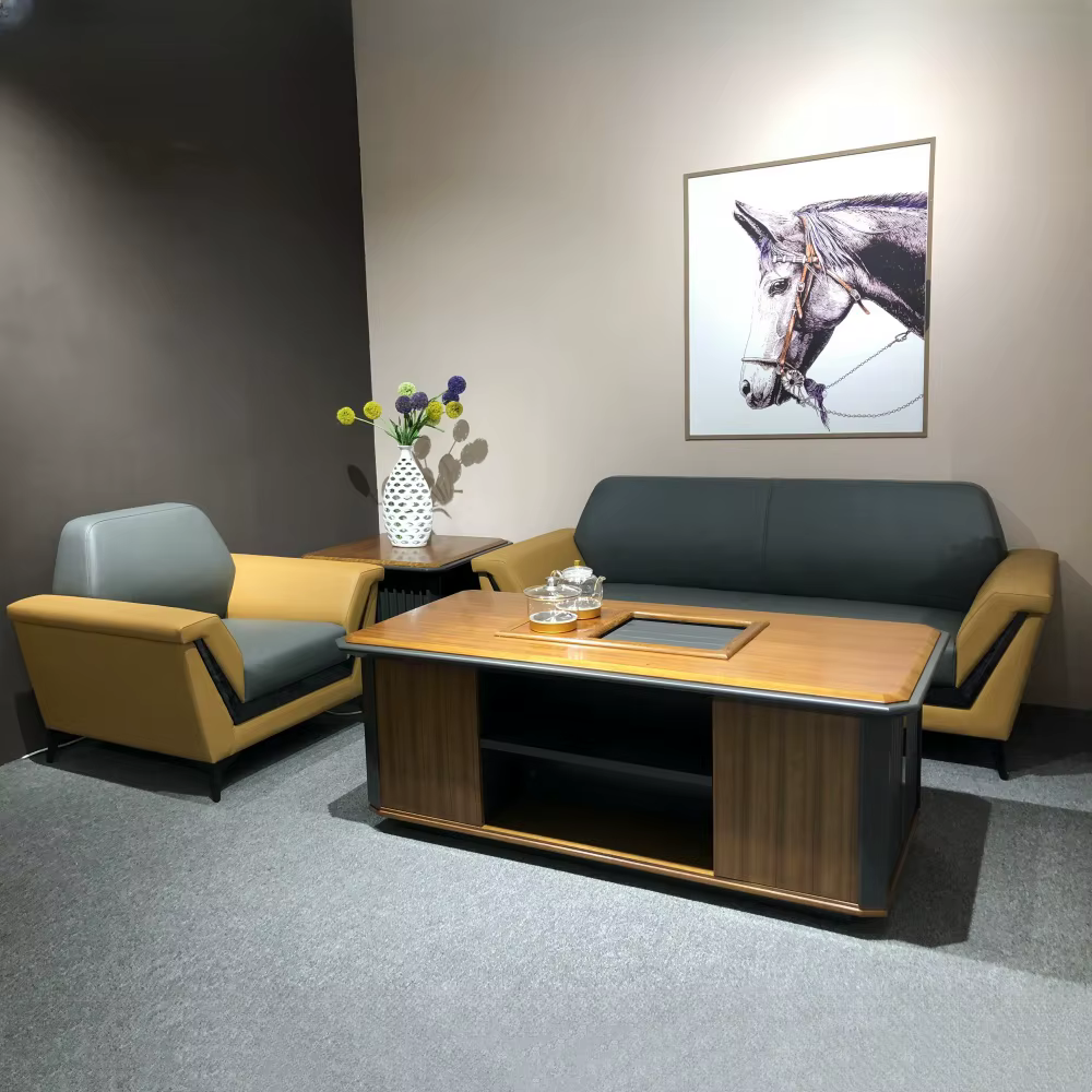 Office Furniture Modern Sectional Leather Office