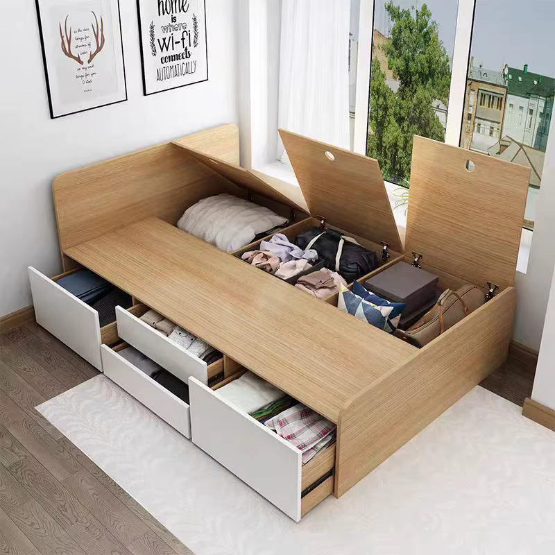 Tatami Frame Box Bedroom Furniture Wooden