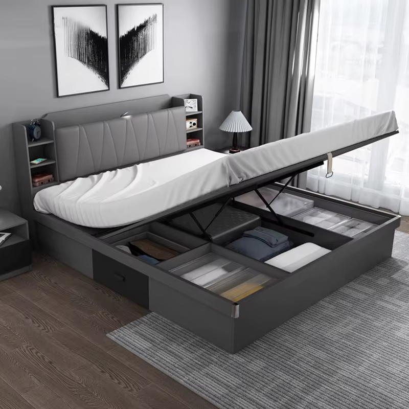 Wooden Modern Sets Hydraulic Lift Up