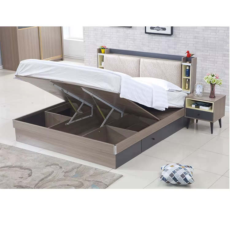 Competitive Price MDF Wood Double Bed