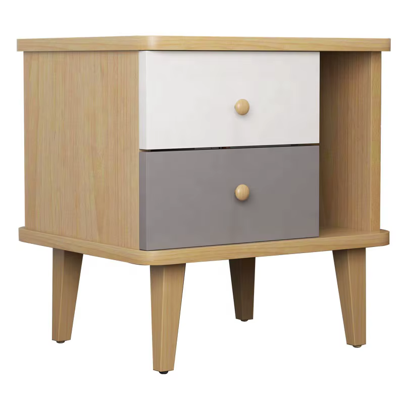 Wooden Drawer Storage Cabinet Modern Bedside