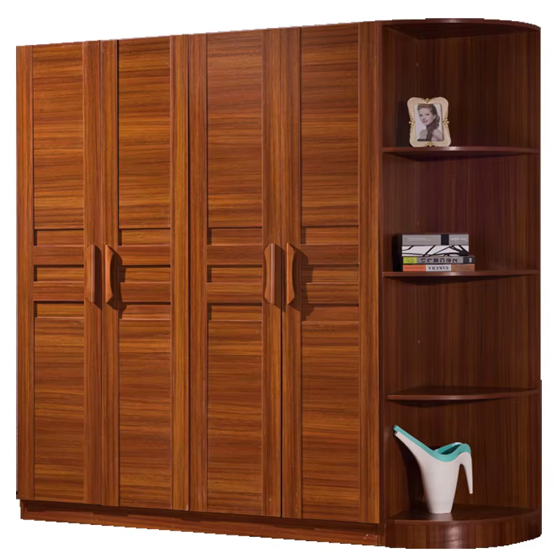 Storage Cupboard Wood Clothes Wardrobe Sliding