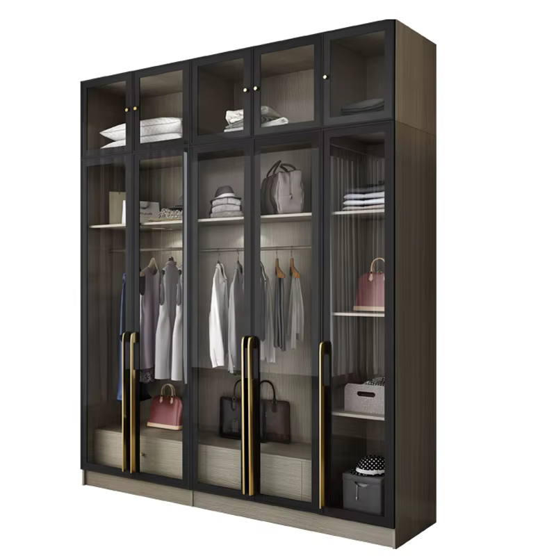 Modern Home Glass Walking Closet Doors