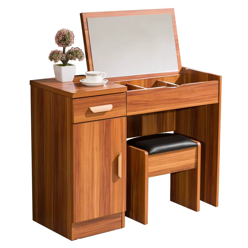 Home Furniture Brown Dresser Set Mirror