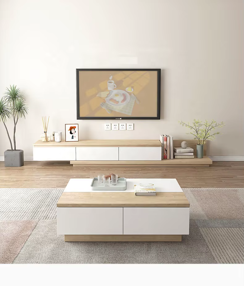 Elegant Table Wooden Mdf Modern Cabinet