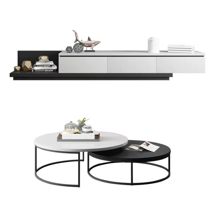 Modern TV Stand Mount Set Furniture
