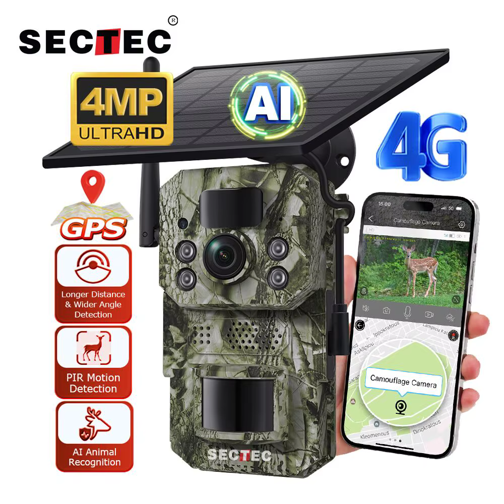 SECTEC Camouflage GPS AI Wildlife Detection